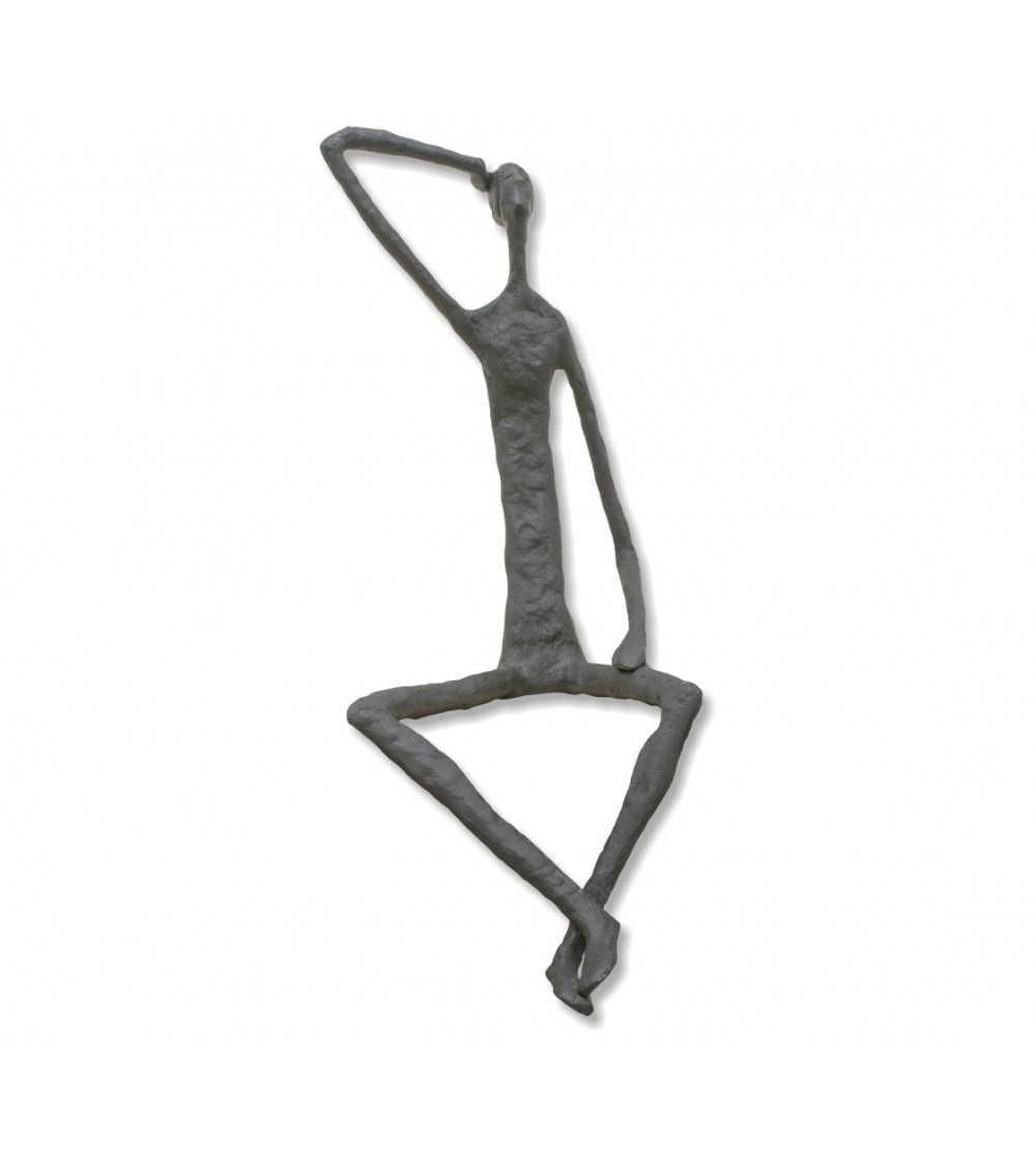 Escultura bronce hombre sentado Giacometti