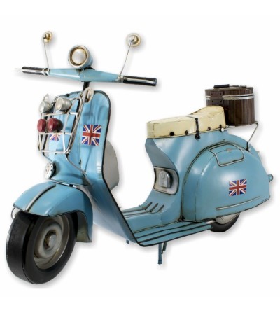 Decorative scooter 63 cm light blue