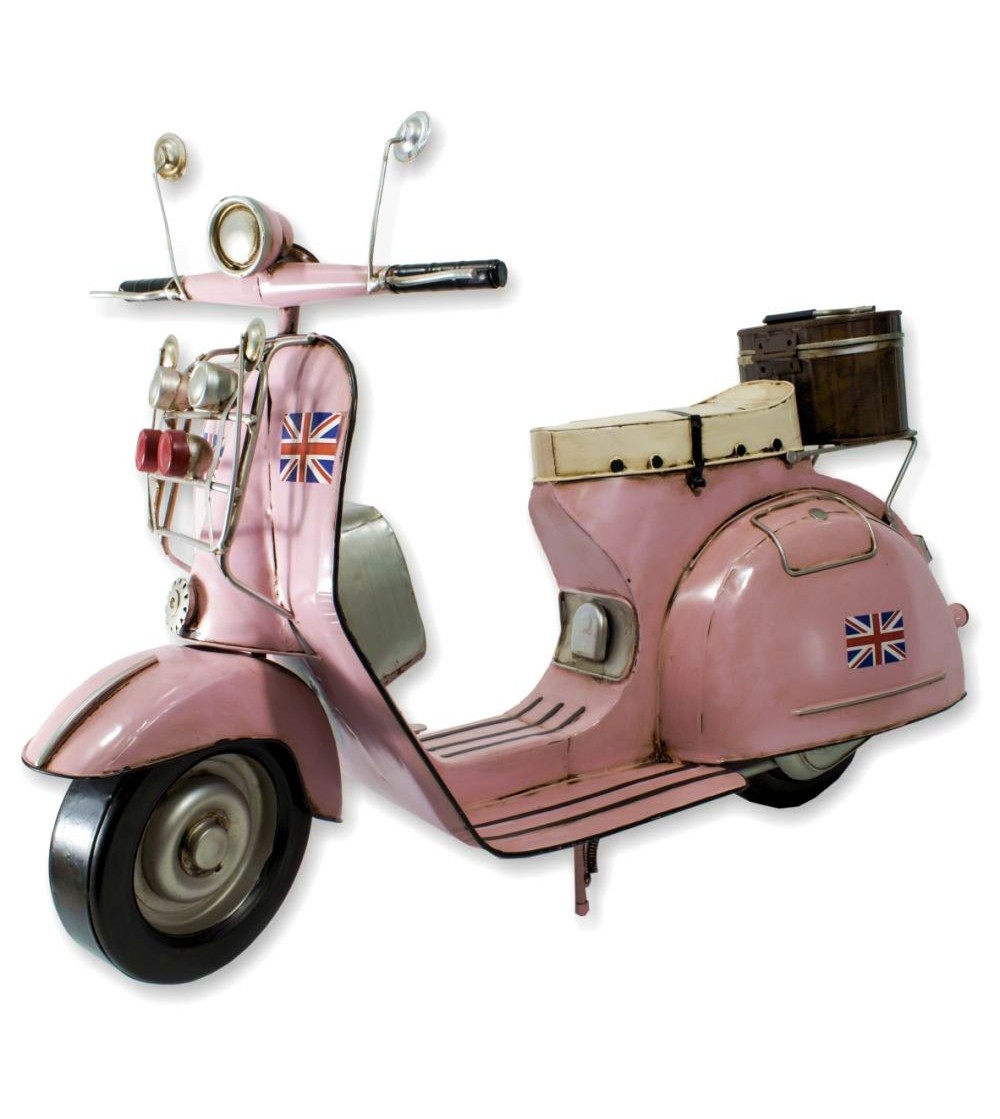 Scooter decorativa rosa 63 cm