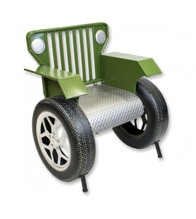 Grüner Jeep-Sessel