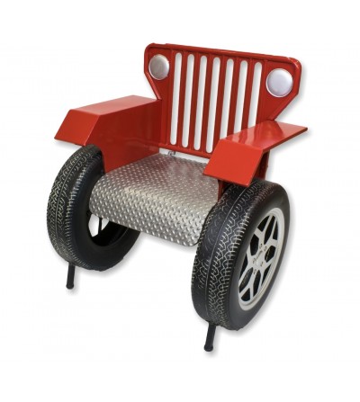 Fauteuil Jeep rouge