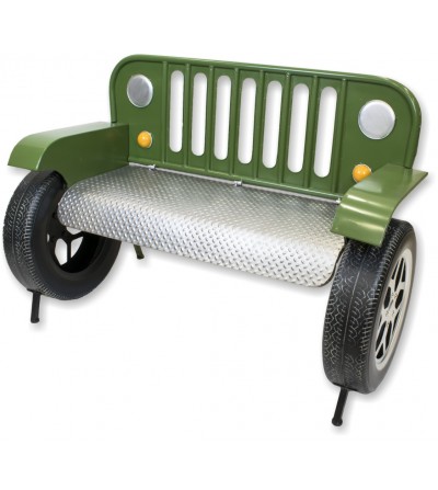 Grünes Jeep-Bank-Sofa