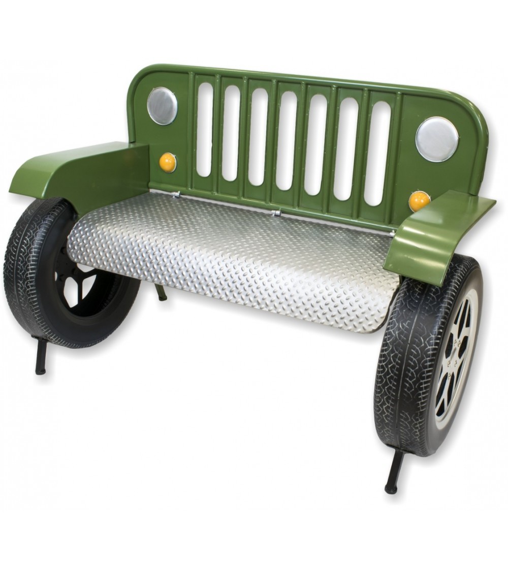 Green Jeep bench sofa