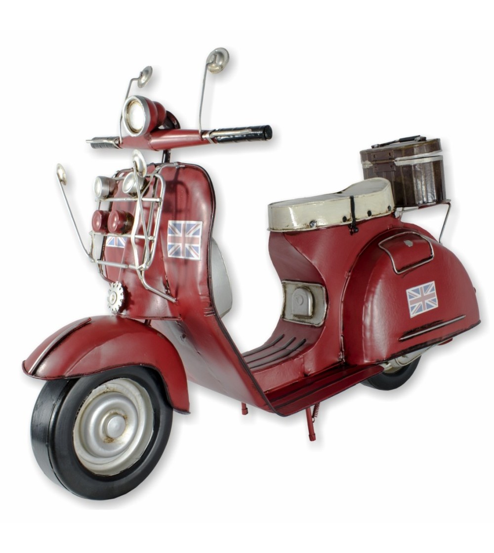 Scooter décoratif 63cm rouge