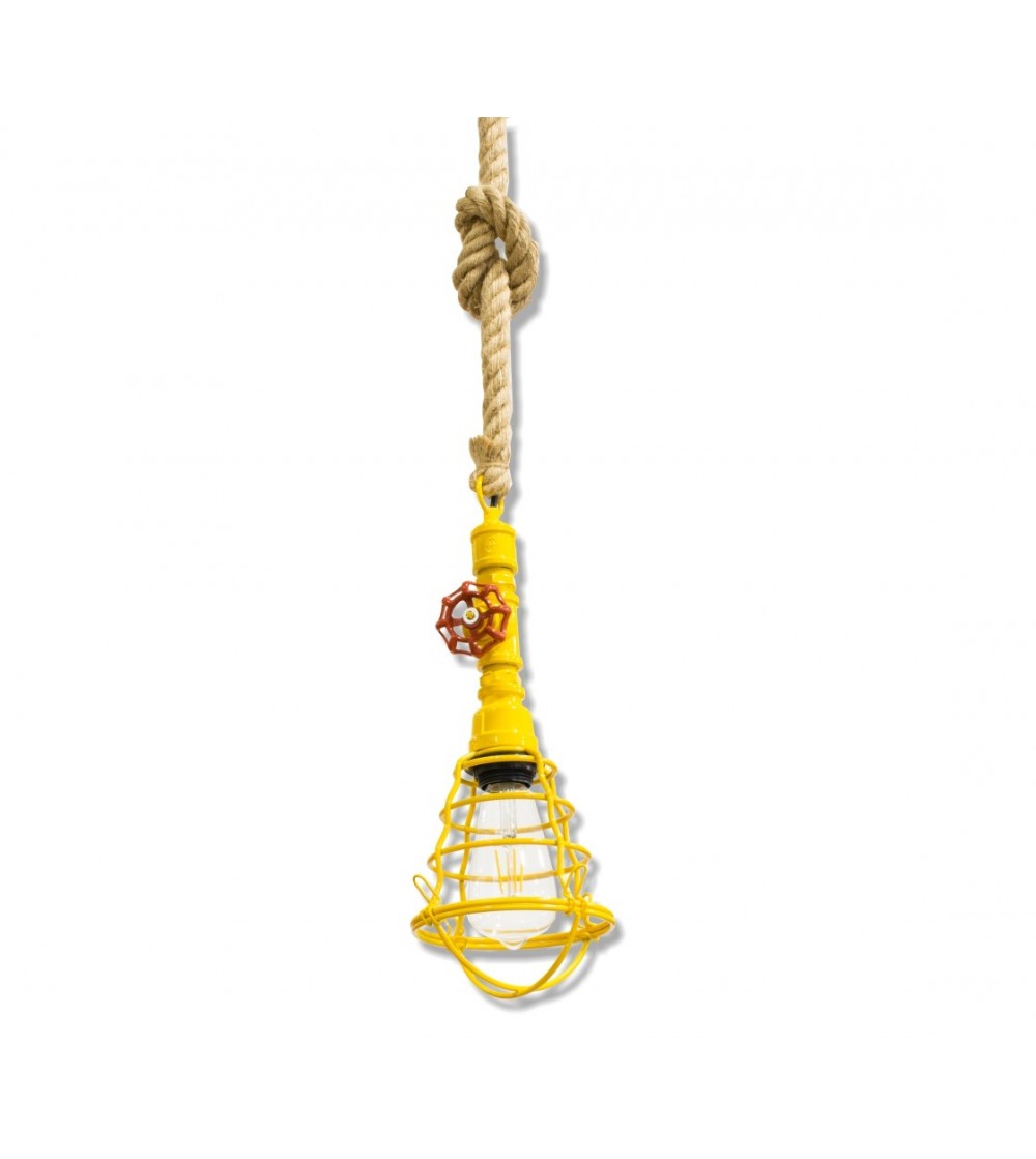 Industrial ceiling lamp with valve