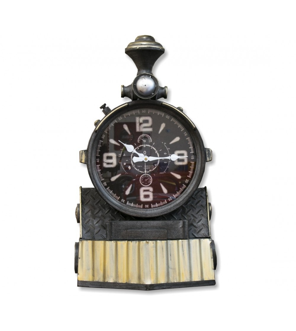 Decorative vintage train clock