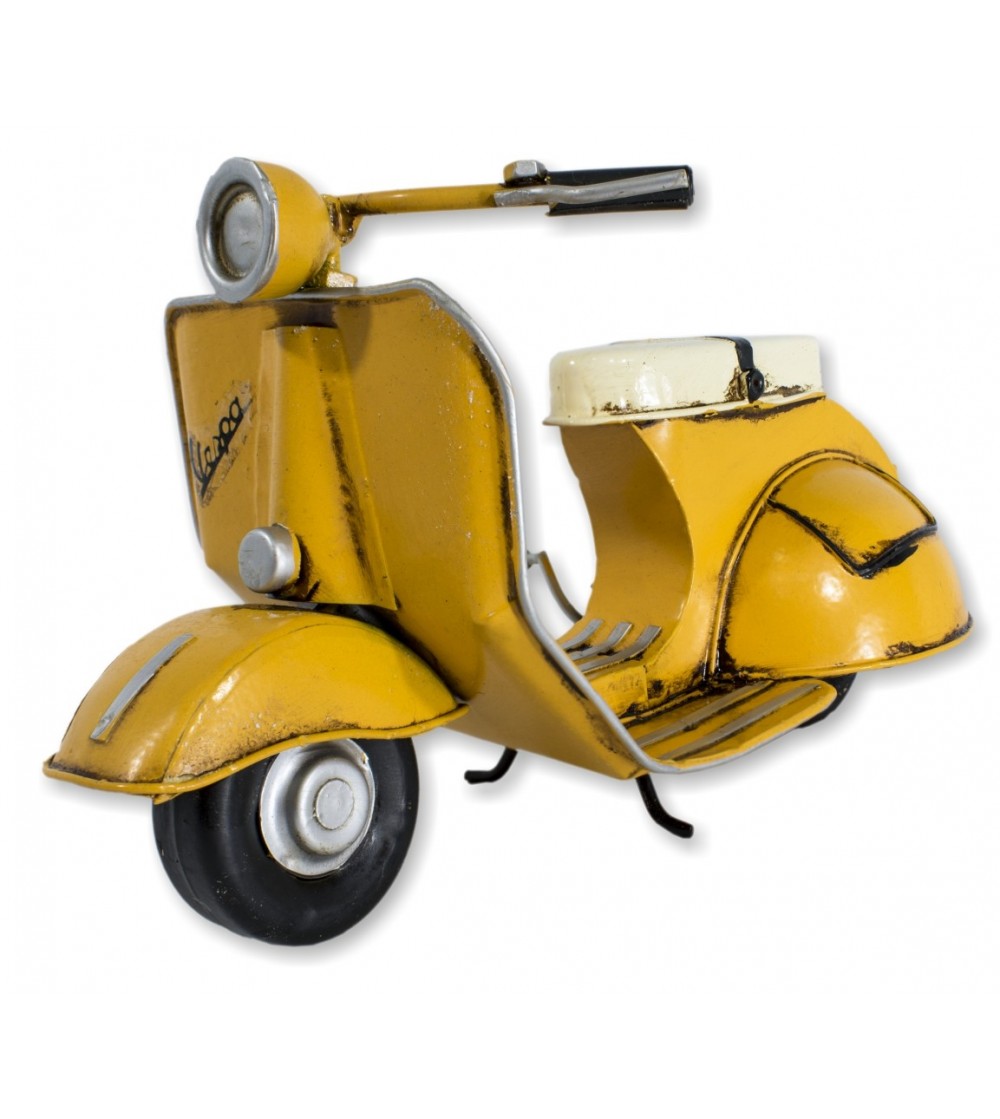 Gelbes dekoratives Vespa-Motorrad