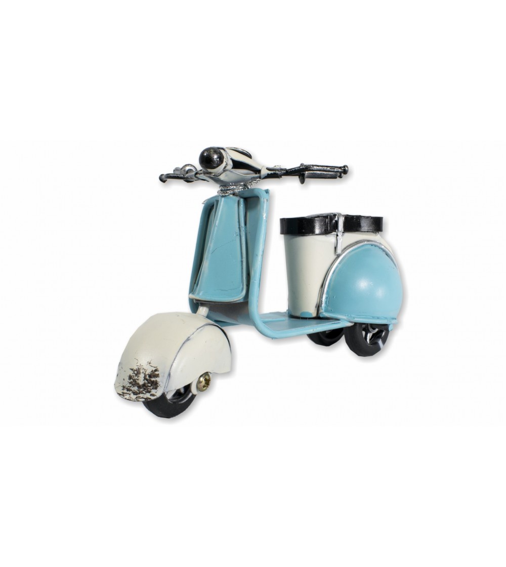 Dekoratives blaues Vespa-Motorrad