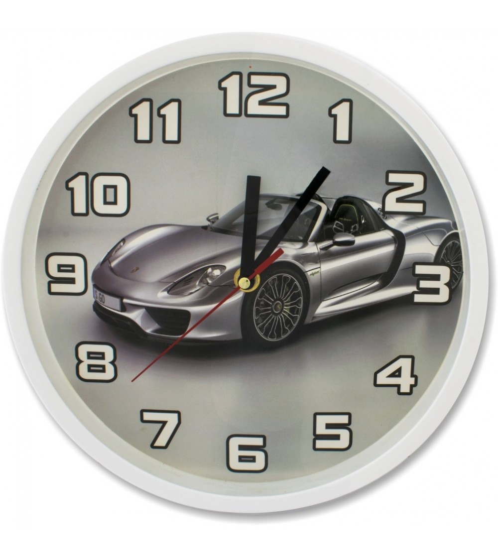 Horloge murale de voiture de sport