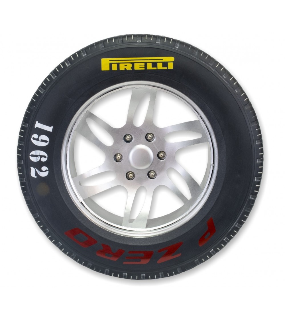 Decorative metal Pirelli tire wheel