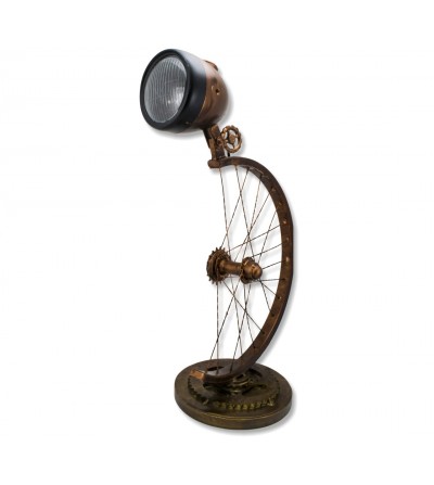 Industrial lamp wheel and focus