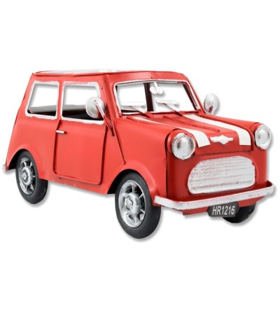 Mini automobile metallica rossa