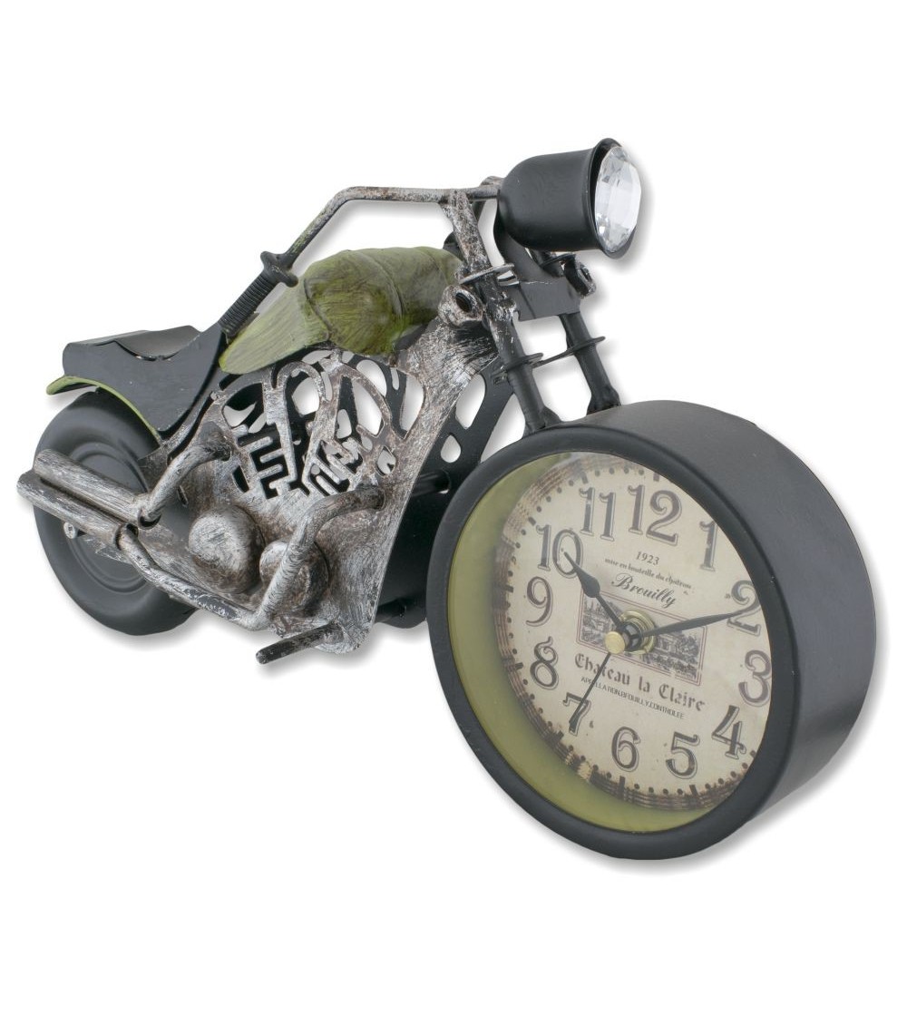 Grüne Harley Davidson Motorrad Metallic Uhr