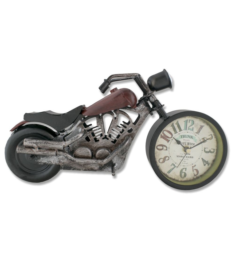 Reloj metálico moto Harley Davidson roja