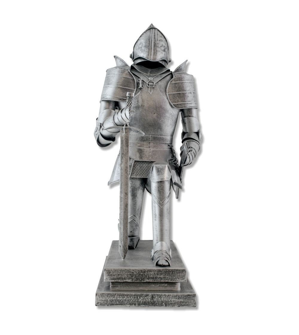 Metallic warrior figure