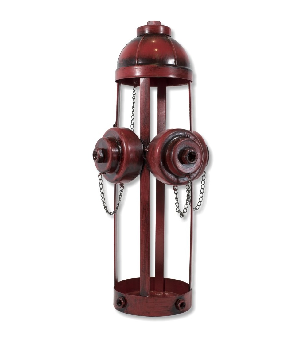 Fire hydrant bottle rack