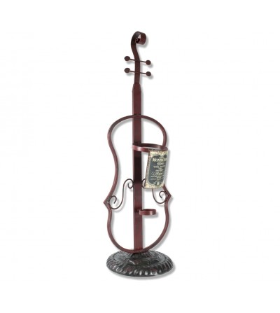 Violin wine rack