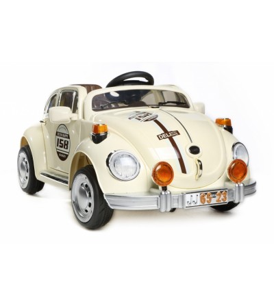 Coche eléctrico infantil Volkswagen Beetle Beige