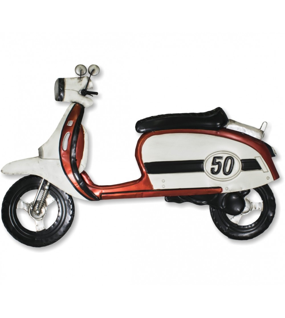 Decorative metal scooter