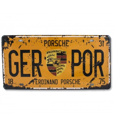 Porsche plate 30x15