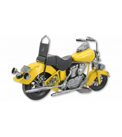 Moto décorative jaune