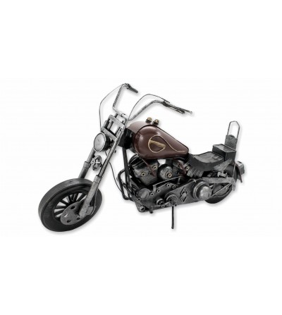 Decorative brown motorbike