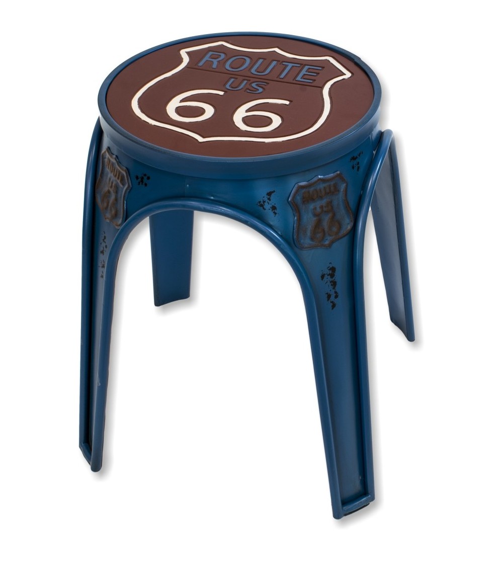 Vintage Route 66 metal stool