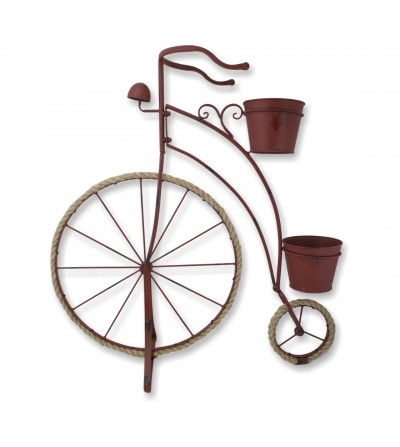 Red bicycle planter
