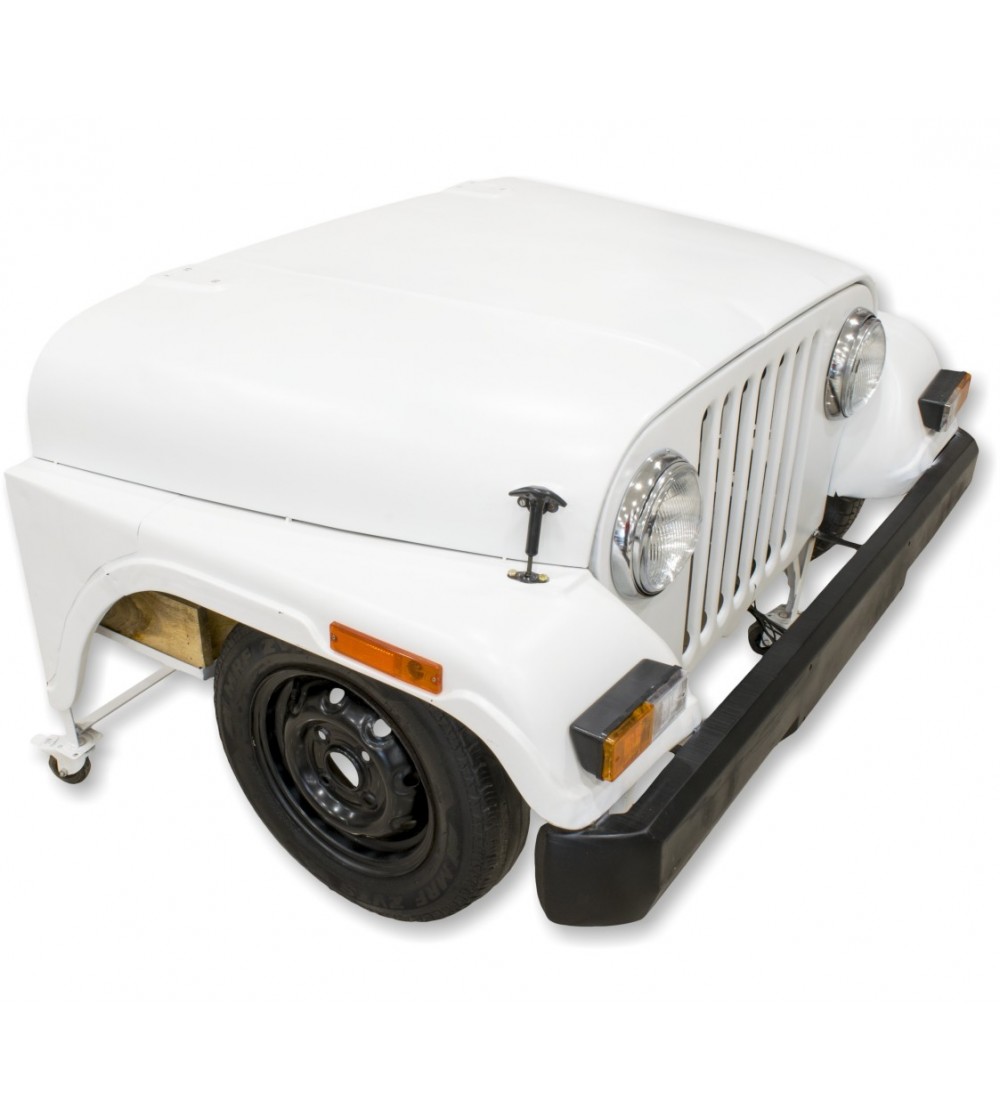Vintage White Jeep Desk