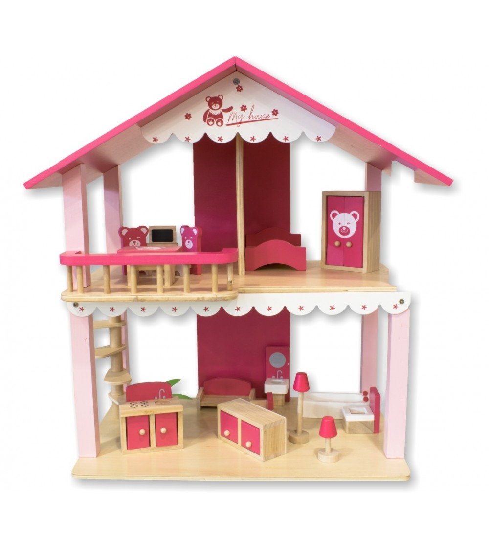 Casa delle bambole in legno