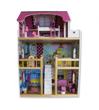Casa de bonecas de madeira