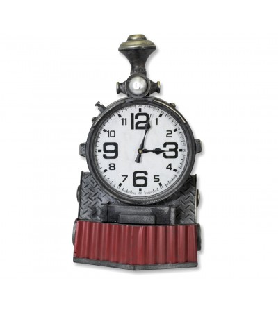 Reloj frontal de tren metálico