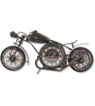 Reloj vintage moto negra y cobre metálica