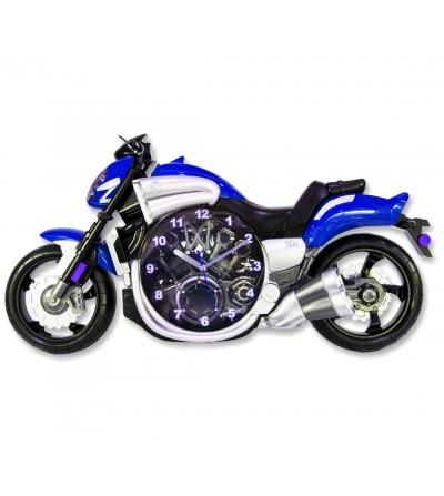 Reloj moto azul