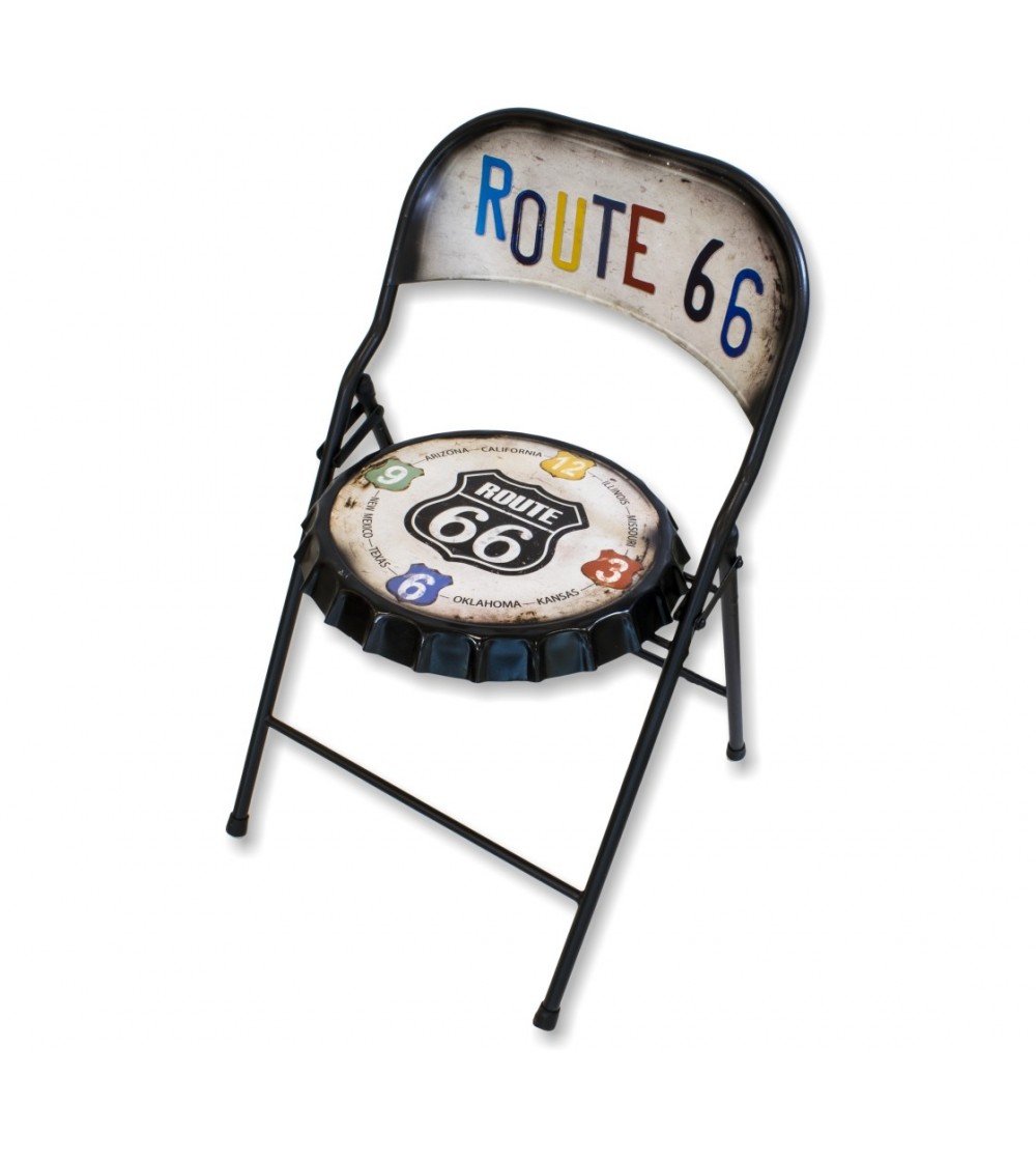 Vintage route 66 folding chair