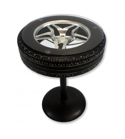 Wheel shaped table